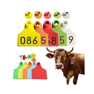 RAFID UHF RFID Animal étiquette d'oreille puce d'identification animale EID ISO11784/5 FDX-B mouton vache bétail étiquette d'oreille produit chaud 2019 fourni PLC -20 ~ 80