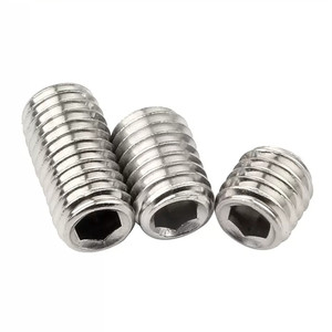 #2-56 #4-40 #6-32 #8-32 #10-24 SS304 không Đầu Cốc điểm Hex ổ cắm Grub vít <span class=keywords><strong>M3</strong></span> <span class=keywords><strong>x</strong></span> 40mm Allen Bộ vít din916 - Product Image 3