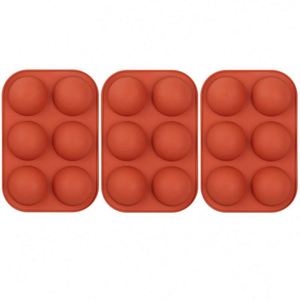 6 Holes <b>Silicone</b> Chocolate Mold Half Ball Sphere Cake Mold for Chocolate Cake Easter Decorations <b>Baking</b> Tools - Product Image 3