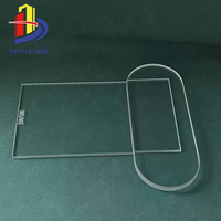 Verre borosilicate 3.3 personnalisé en usine, 6-10 mm, verre optique, verre de visée, bloc de verre borosilicate transparent