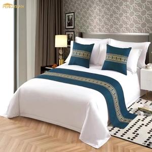 5 Star Hotel Luxury 4 Piece <strong>Set</strong> 80s 100s Pure Cotton White Satin Bed <strong>Sheet</strong> Linen - Product Image 1