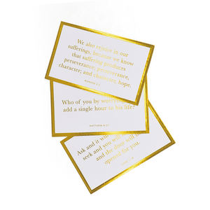 Cartes personnalisées avec impression dorée pour invitations de mariage, cartes de remerciement, cartes d'affirmation avec logo, cartes de tarot avec guide - Product Image 6