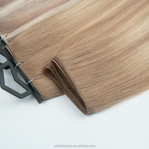 ต่อผม Genius Weft แบบตาข่าย  แบบ Double Drawn  แบบมองไม่เห็นรอยต่อ  แบบ Bead Weaving ผมแท้ - Product Image 1