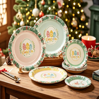 Assiettes en papier personnalisées imprimées, matériau de qualité alimentaire pour anniversaires, mariages, traiteurs