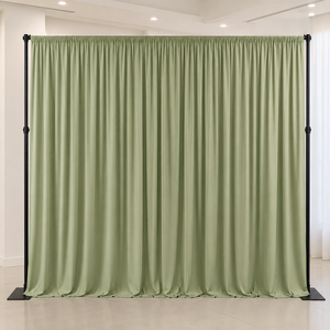 Reusable Stretch Fabric Stage <b>Backdrop</b> Curtain for Wedding Event Planner and Rental Company Supplier - Product Image 1
