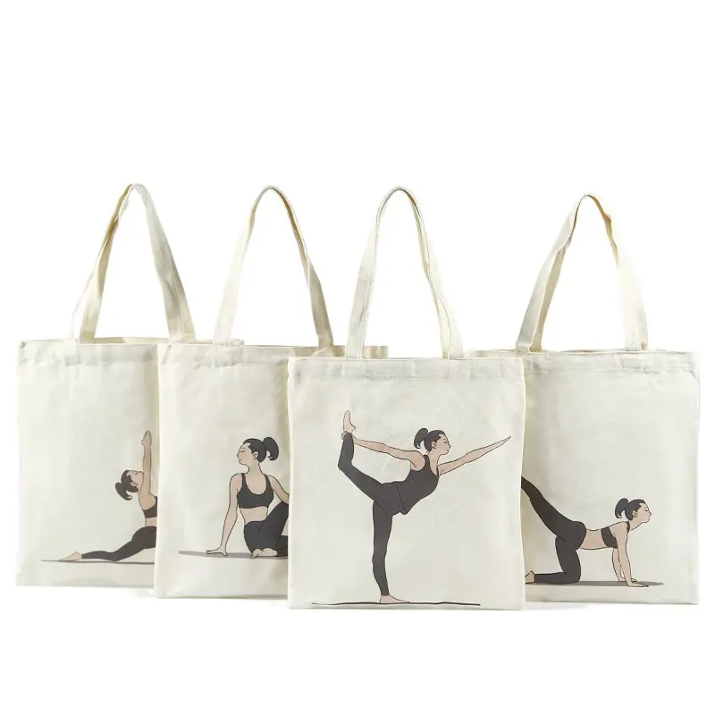 Hot bán thời trang tùy chỉnh bông mua sắm Tote Canvas Túi Quà Tặng