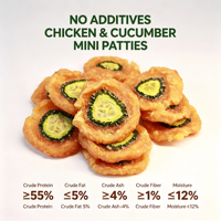 Nourriture pour animaux de compagnie, Snacks déshydratés pour animaux, Biscuits au poulet et au concombre, Nourriture pour chats, Nourriture pour chiens, Nourriture pour chats Meow, Bocconcini Gatti