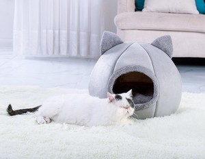 Abnehmbares Katzenbett Haustier-Höhlenerzeugnisse zum Schlafen gemütliches Haus Katzen Zelt Haustierzubehör weiches Haustierbett - Product Image 5