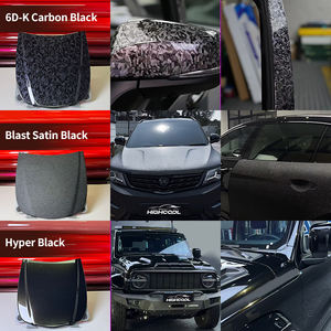 Film Bungkus Mobil Laris Manis Super Glossy Hitam Film Pembungkus Mobil Perekat Sendiri Hitam Doff PVC Film Mobil - Product Image 4