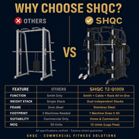 Vente de machine Smith multifonctionnelle de qualité commerciale pour usage domestique, équipement de musculation tout-en-un