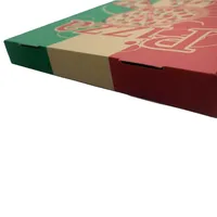 Caja de Pizza Ecológica para Llevar, Económica, de Papel, Personalizable, Color Marrón sobre Marrón