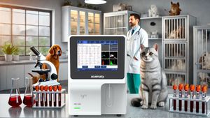 Seamaty VBC50A Multi-função Totalmente Automatizado Hematologia Analisador Veterinário Médico Equipamento Químico <span class=keywords><strong>Blood</strong></span> Tester - Product Image 6