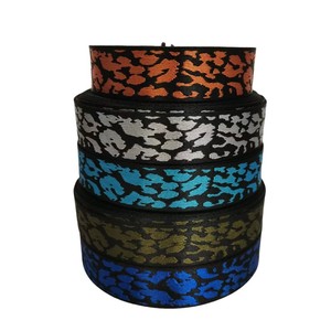 Sangle en polyester fine de qualité supérieure, imprimée par transfert thermique, motif léopard, 1 pouce, haute ténacité et durable - Product Image 5