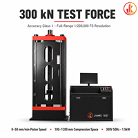 Máquina Automática para Pruebas de Presión en Conductos de Humos, 300kN, Probador de Compresión para Conductos de Ventilación de Hormigón Prefabricado