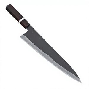 Couteau de chef professionnel en acier Damas fait main, manche en bois naturel, léger, couteaux de chef haut de gamme à vendre - Product Image 2