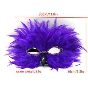 Máscara de Plumas de Águila con Pico Largo, Disfraz de Carnaval, Baile de Disfraces, Halloween, Accesorios de Disfraz de Fiesta con Múltiples Plumas - Product Image 6