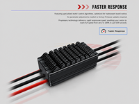 Contrôleur de vitesse de moteur sans balais BLDC de qualité industrielle ESC UH120 V2 12-28S LiPo 120A Max pour les loisirs de radiocommande