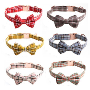 Hochwertiges verstellbares Hunde halsband für Haustier leine mit abnehmbarem Bowknot und Metalls chnalle - Product Image 2
