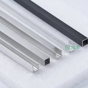 Perfil de Canal de Aluminio en Forma de <span class=keywords><strong>U</strong></span>, Riel Guía para Fijación de Vidrio y Ranura, Banda de Borde y Tira de Retención para Uso Industrial y Decorativo - Product Image 2