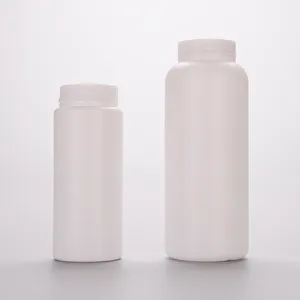 Hdpe boş beyaz toz konteyner şişe Fiber tozu Shaker plastik saç Fiber şişe cilt bakımı vücut mini toz şişesi