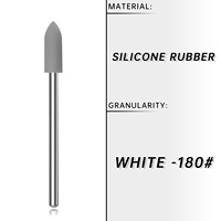 Embouts de polissage pour ponceuse à ongles en silicone dentaire Beauty - Tailles de grain XF/F/M/MC/C/XC, résistants à la chaleur, durables pour la maison et le salon