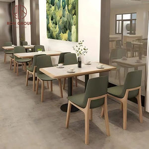 Conjunto <span class=keywords><strong>de</strong></span> Muebles Modernos <span class=keywords><strong>para</strong></span> Restaurante, Sofá en Forma <span class=keywords><strong>de</strong></span> L <span class=keywords><strong>para</strong></span> Cafetería con Mesas y Sillas Cuadradas <span class=keywords><strong>de</strong></span> Madera <span class=keywords><strong>para</strong></span> Cafetería - Product Image 5