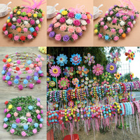 Bando Bunga Adjustable Grosir untuk Wanita, Remaja Putri & Gadis - Mahkota Bunga Pita untuk Pesta Ulang Tahun & Pertunangan