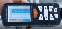 Medidor de rugosidad de superficies portátil con pantalla digital grande, instrumento de prueba de acabado de superficies de alta precisión