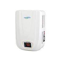 SDW-15KVA 15000VA 220V 110V Régulateur de tension intelligent monophasé mural domestique AVR à bobine de cuivre LED, efficacité 99%