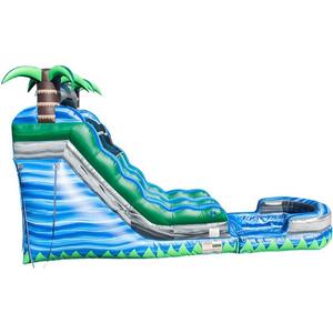 Commerciële Pvc 16ft Dubbele/Enkele Rijstrook Volwassen Opblaasbare Glijbanen Opblaasbare Glijbanen Met Zwembad - Product Image 6