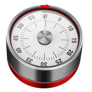 Orologio da cucina meccanico in acciaio inossidabile orologio magnetico conto alla rovescia per la cottura studio gestione del tempo - Product Image 3