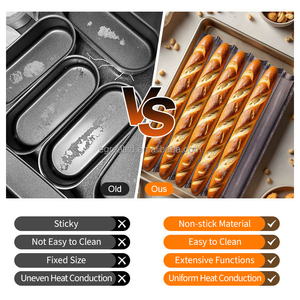 Riduzione tariffaria antiaderente teglie utensili da forno vassoio attrezzi pasticceria pagnotta Baguette stampo pagnotte teglia da forno Baguette - Product Image 4