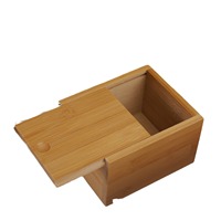 Emballage de boîte de cadeaux en bois souvenir imprimé de logo personnalisé de haute qualité Boîte en bois de noyer massif rustique de luxe avec couvercle coulissant