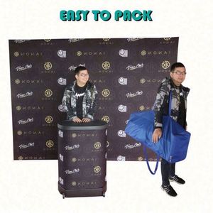 Expositor Publicitario Personalizado de Pared, Ligero, de Aluminio, Duradero, Portátil, para Interiores/Exteriores, Fácil de Montar, Impresión CMYK Completa - Product Image 5