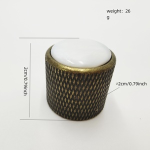 Boutons en métal incrustés de coquillages colorés de haute qualité pour guitare électrique et <span class=keywords><strong>basse</strong></span>, contrôle du volume et du tonalité, capuchons de potentiomètre - Product Image 2