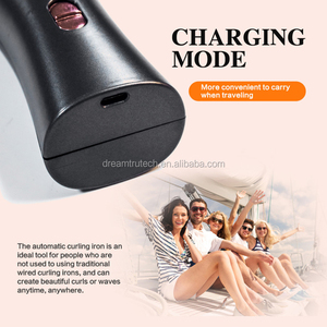 Automático portátil recargable USB giratorio plancha inalámbrica automática magia <span class=keywords><strong>sin</strong></span> rizador de pelo - Product Image 4