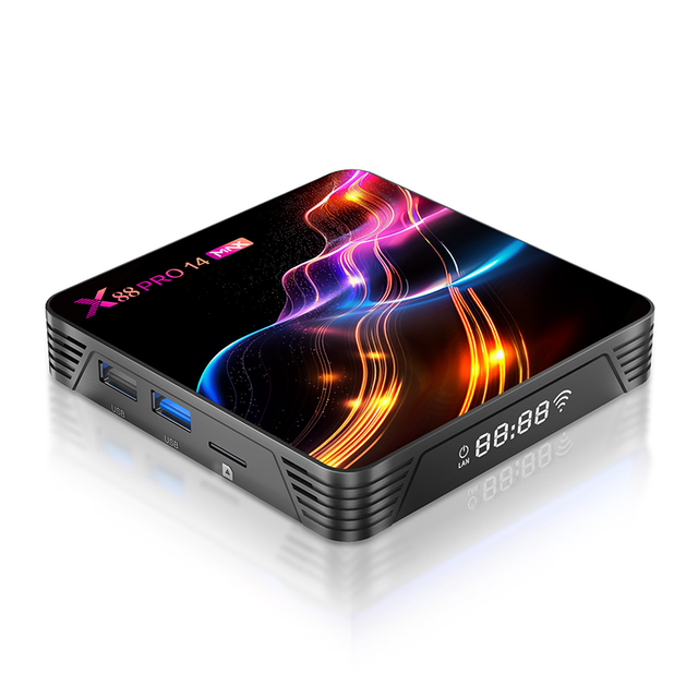 SYTA X88 PRO 14 MAX Android Tv Box RK3528 8K Smart Tv Box Android 14 Dual Wifi6 BT5.0 Set Top Box with Display