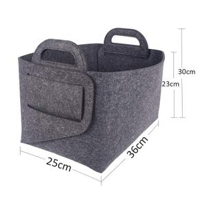 Cestello portaoggetti in feltro pieghevole per tutti gli usi per il camino in legno per l'organizzazione e la convenienza - Product Image 4