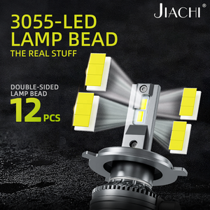 JIACHI CANBUS alta potencia HB3 HB4 luz Led <span class=keywords><strong>precio</strong></span> de fábrica 12V 55W 5000lm bombilla H7 H11 9005 9006 H4 luz para iluminación automática - Product Image 3