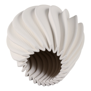 Vaso Scultoreo Scanalato per Arredamento Soggiorno, Elemento Decorativo per Camera da Letto, Comodino, Ufficio, Scaffale, Tavolo Console - Product Image 6