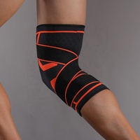 Genouillères de soutien élastiques en nylon VBOSI pour le dropshipping – Genouillère de compression réglable en tricot pour le sport