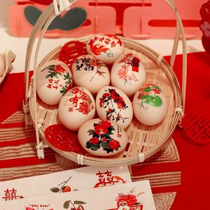 Pegatinas de Doble Felicidad Magpie, Adhesivos de Papel Rojo, Decoraciones Chinas para Bodas, Regalo de Dote para la Novia - Product Image 2