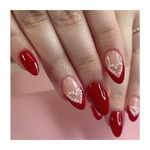 Offre Spéciale fait à la main acrylique cercueil <span class=keywords><strong>faux</strong></span> ongles <span class=keywords><strong>Saint</strong></span> <span class=keywords><strong>Valentin</strong></span> répétable conception de luxe <span class=keywords><strong>faux</strong></span> ongles Logo personnalisé presse sur les ongles - Product Image 2