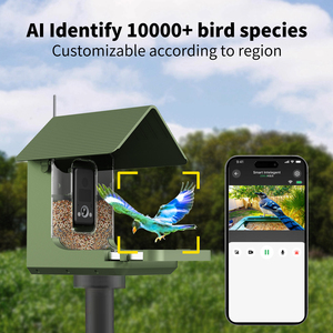 Caméra intelligente pour oiseaux avec résolution réelle 4K 8MP, reconnaissance d'oiseaux par IA avec plus de 10 000 espèces, étanche IP66, avec mangeoire de 1,5 L - Product Image 3