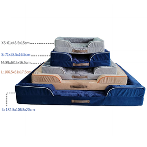 Cama ortopédica de lujo para mascotas, funda lavable extraíble, espuma de huevo, espuma viscoelástica, sofá impermeable, camas para perros grandes - Product Image 2
