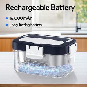 Boîte à lunch chauffante portable pour le bureau à domicile, en acier inoxydable 304, seau isotherme - Product Image 3