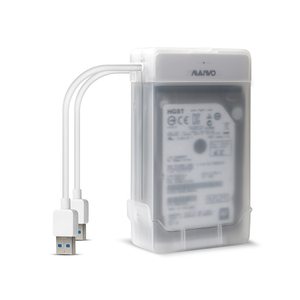 MAIWO <span class=keywords><strong>2</strong></span> Bays alat gratis <span class=keywords><strong>2</strong></span>.5 "SATA HDD / SSD kandang eksternal Hard Disk Drive kotak casing K1042 - Product Image 4