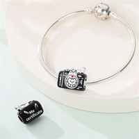 Offre Spéciale – Pendentif en Argent Sterling 925 avec Zircon, Motif Appareil Photo Romantique, Ours Mignon, Cadeau de Remise de Diplôme pour Couple, Bijou DIY, Style Femme
