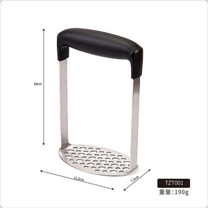 Triturador de papas de acero inoxidable Lihefeng de 18 cm, tipo arco, prensa manual para alimentos, para bebés y uso doméstico. - Product Image 1