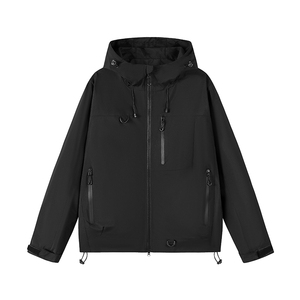 MediaStorm Dynamic Soft Feel Shell Chaqueta a prueba de viento Slim Fit Tallas grandes Cremallera Stand Collar Otoño Invierno Hombres - Product Image 4